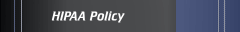 HIPAA Policy